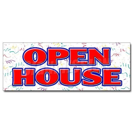 Signmission OPEN HOUSE DECAL sticker for sale broker apartment home house real estate, D-24 Open House D-24 Open House